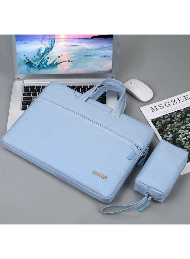 Handbag Laptop Bag Inner Bag with Power Bag, Size:15.6 inch(Blue)