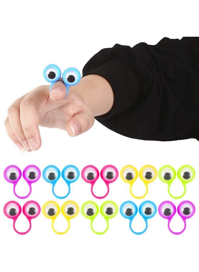 3 otters - Eyeball Ring, 25Pcs Eye Finger Puppets Eye Monster Finger, Party Favors, Classroom Prizes, Birthday Goodie Bag Stuffers, Halloween Toys For Toddlers - Image 1