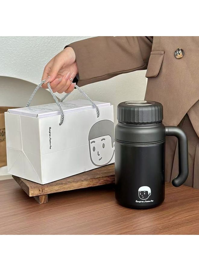 Ceramic Liner Thermos Cup 316 Stainless Steel Large Capacity Car Water Cup Household Portable Thermos Cup With Handle