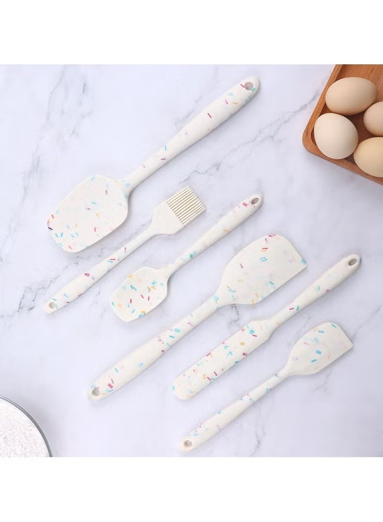 Hoasis Silicone Spatula Set,6-Piece Heat Resistant Nonstick Spatulas Set,Food Grade Silicone Spatulas For Baking Cooking Set - Image 3