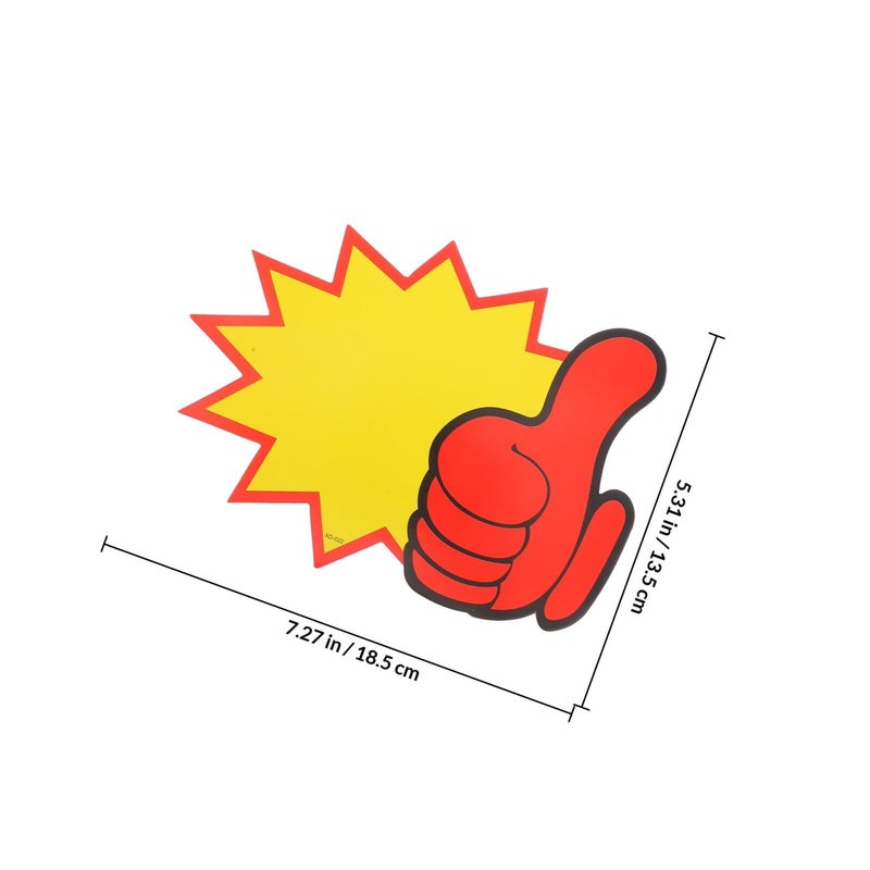 100 Pcs White Paper Price Tags For Supermarket Retail Store Display And Sale Signs - Image 3