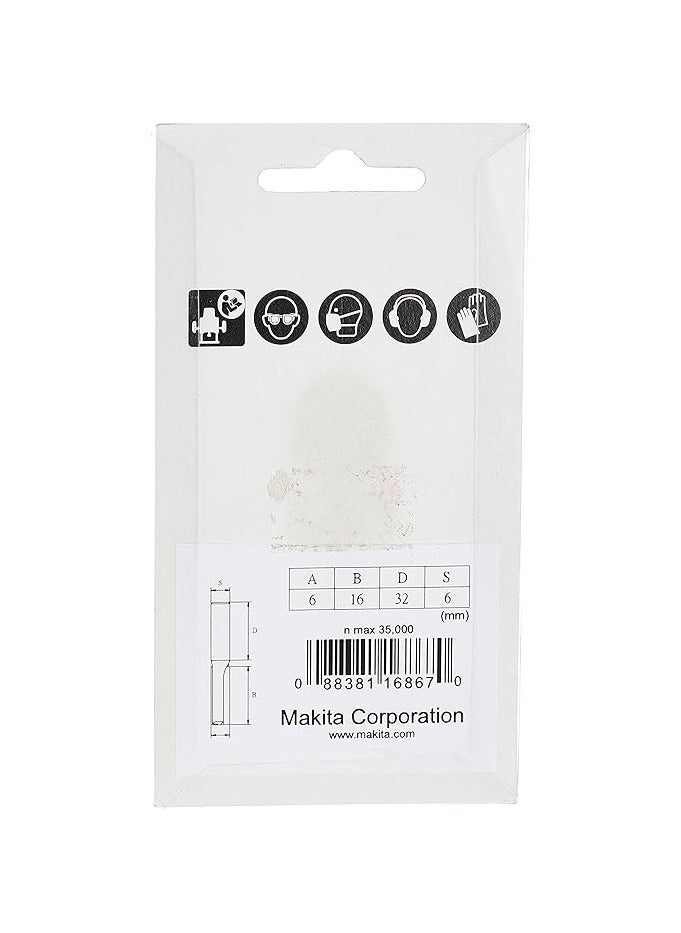 Makita Power Tools Makita D-13627 Straight Bit 6mm Shank for Woodworking, Carbide Cutting Edges, 6 x 16 x 6 x 32mm  - Image 4