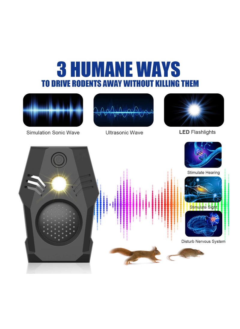 Generic - Ultrasonic Pest Repeller Electronic Mouse Repellent Plug in High Effective 2 Models House Rodent Repellent Defend for Flea Insects Mosquitoes Mice Spiders Rats Bugs - Image 1