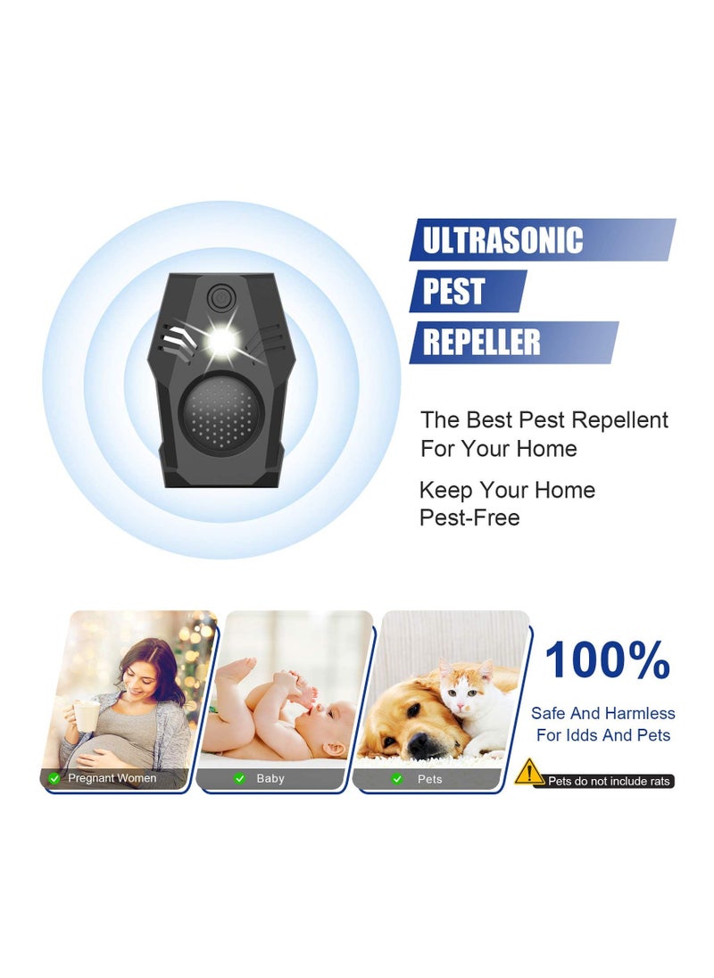 Generic - Ultrasonic Pest Repeller Electronic Mouse Repellent Plug in High Effective 2 Models House Rodent Repellent Defend for Flea Insects Mosquitoes Mice Spiders Rats Bugs - Image 1