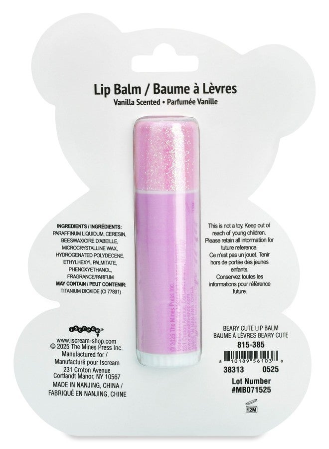 iscream Beary Cute Vanilla Scented Jumbo Lip Balm - Image 3
