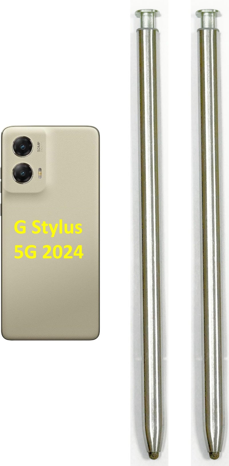 SLQ 2PCS Stylus Pen for Moto G Stylus 5G 2024 Touch Screen Pen Replacement for Motorola 2024 5G All Version Touch Parts Stylus S Pen (Caramel Latte) - Image 1