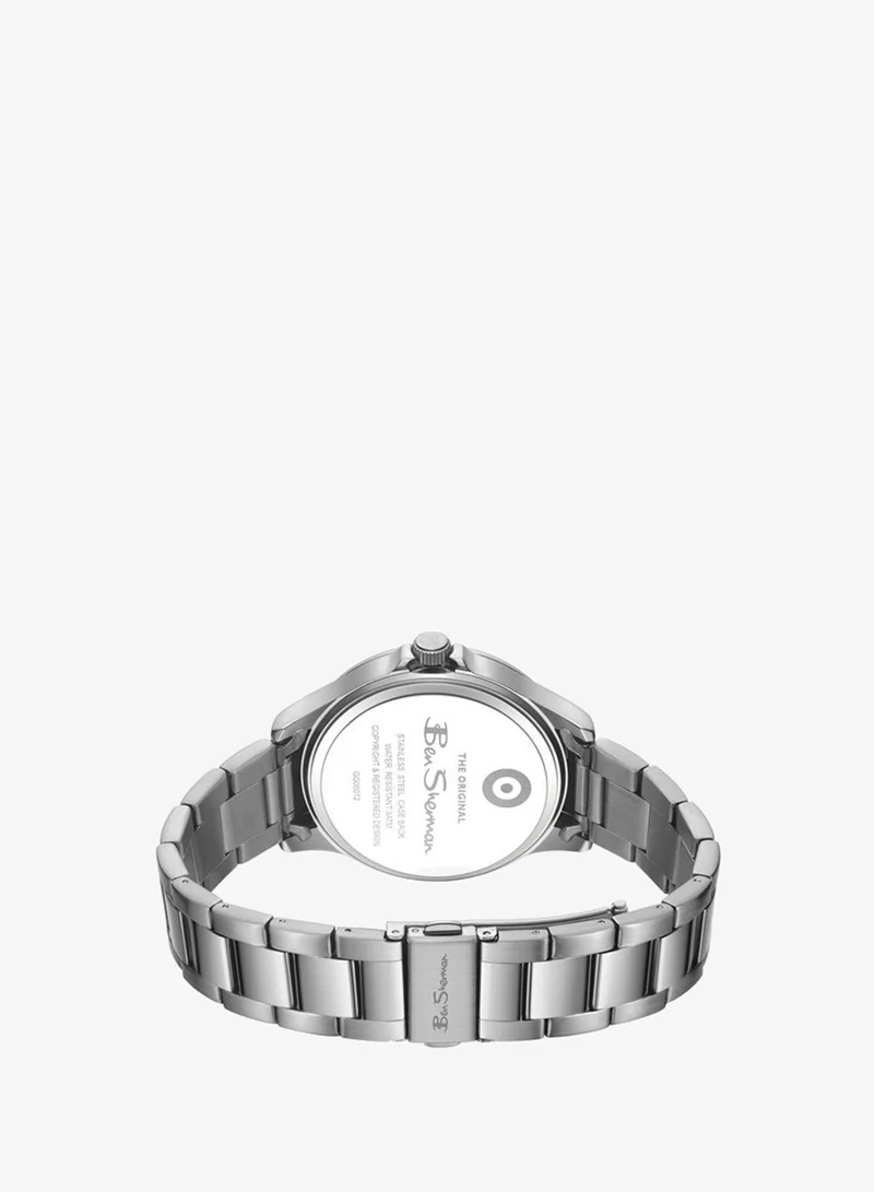 Ben Sherman silver Westminster Blue Dial Stainless Steel Bracelet Analog Watch for Men, 43mm for Men | Best Price UAE