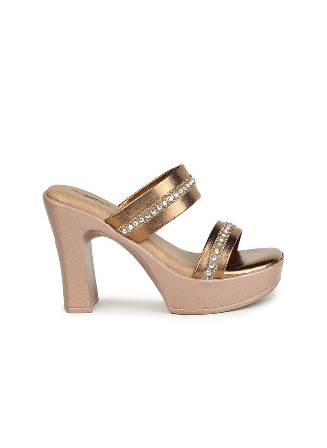 She Zone Embellished Platform Heels for Women - Image 4