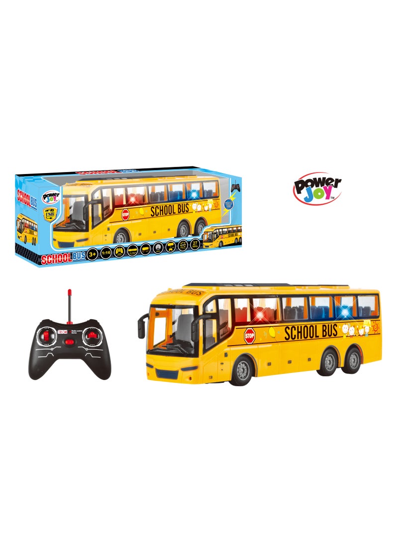 Power Joy Power Joy Remote Control School Bus with Light | Toy Vehicle | Gift for Kids  - Image 1