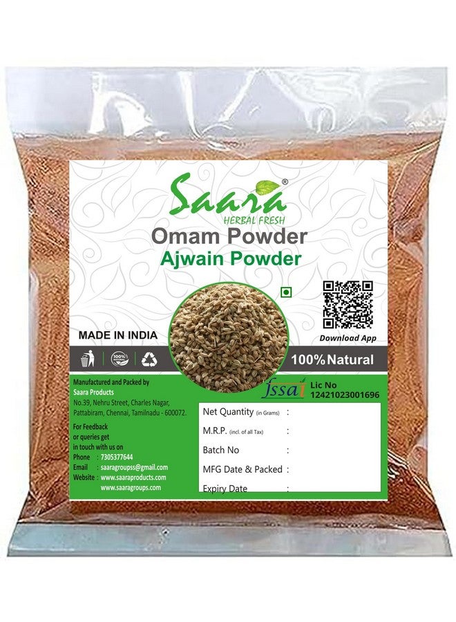 Saara مسحوق سارة هاربل فريش أومام، 100 جرام، مسحوق بذور الكاروم، مسحوق الكاروي، مسحوق بذور الثيمول، 100 جرام (عبوة من 1 × 100 جرام) - Image 1