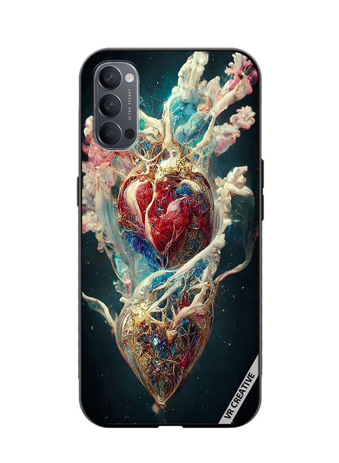 VR CREATIVE Protective Case Cover For Oppo Reno4 Pro 5G Digital Flesh Design Multicolour - Image 1