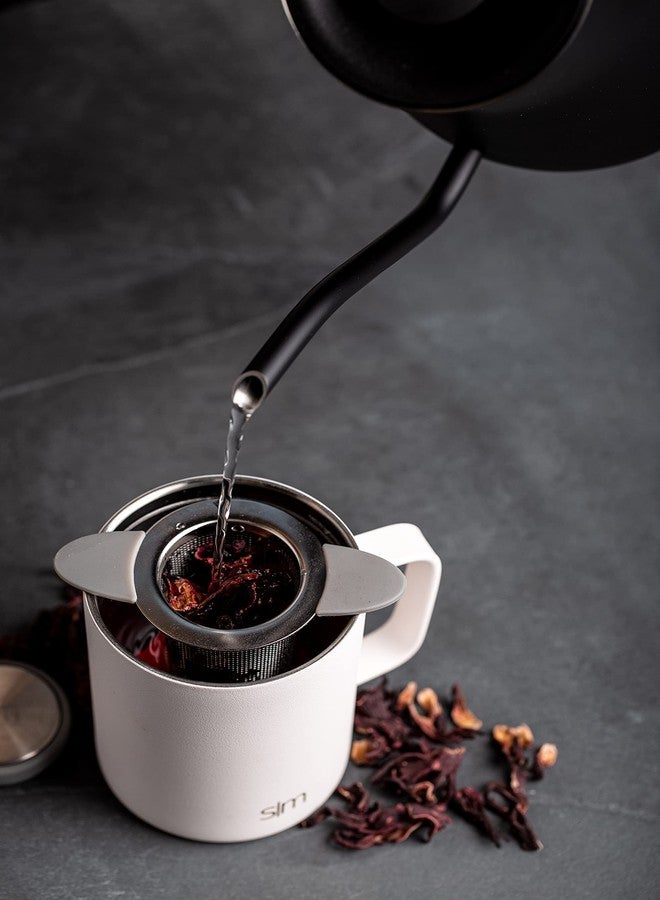 Simple Modern Tea Infuser Reusable Strainer Steeper for Loose Leaf, 18/8 Stainless Steel Mesh, Slate Gray - Image 5