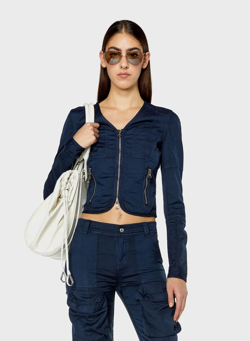 DIESEL Pocket Detail Crop Jacket