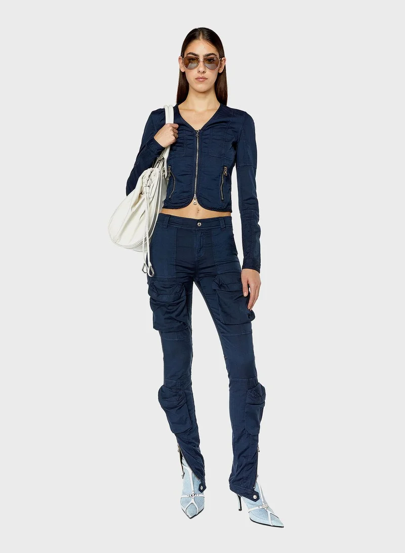 DIESEL Pocket Detail Crop Jacket