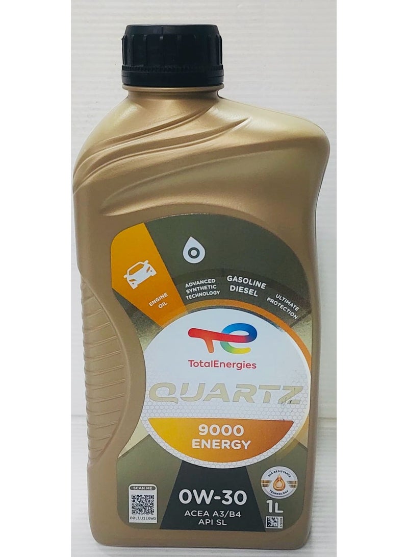 TOTAL Total Quartz 9000 0W30 Engine Oil 1Ltr  - Image 1