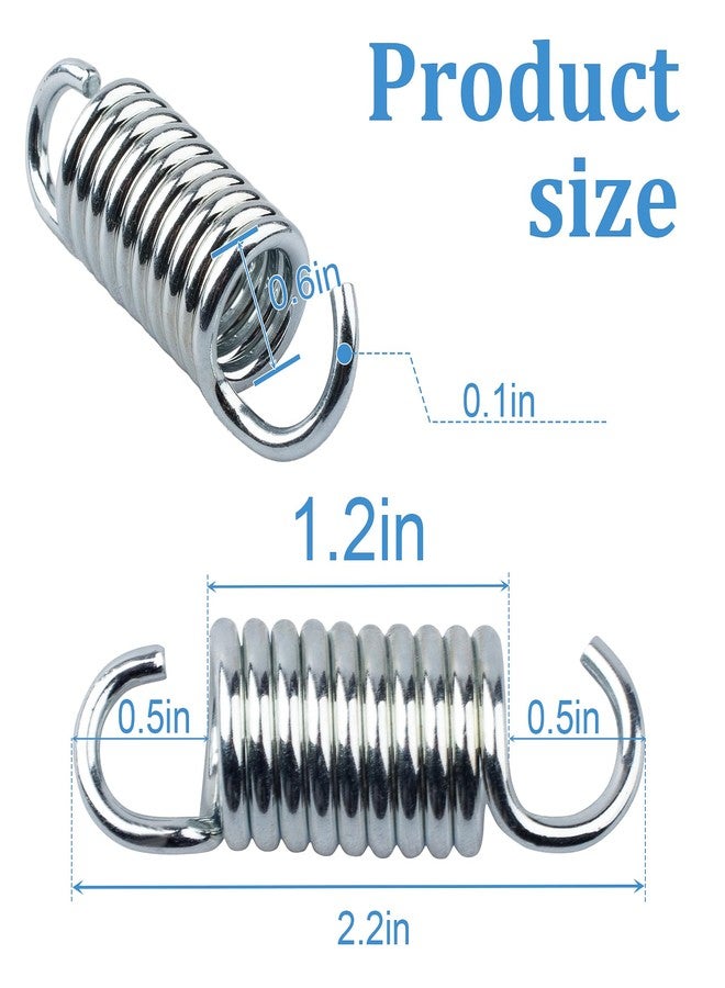Valorup 2 Inch 10 Turn Extension Springs, Sofa Bed Replacement Parts, Recliner Springs, Replacement Furniture Mechanism Extension Tension Springs, 4-Pack - Image 2