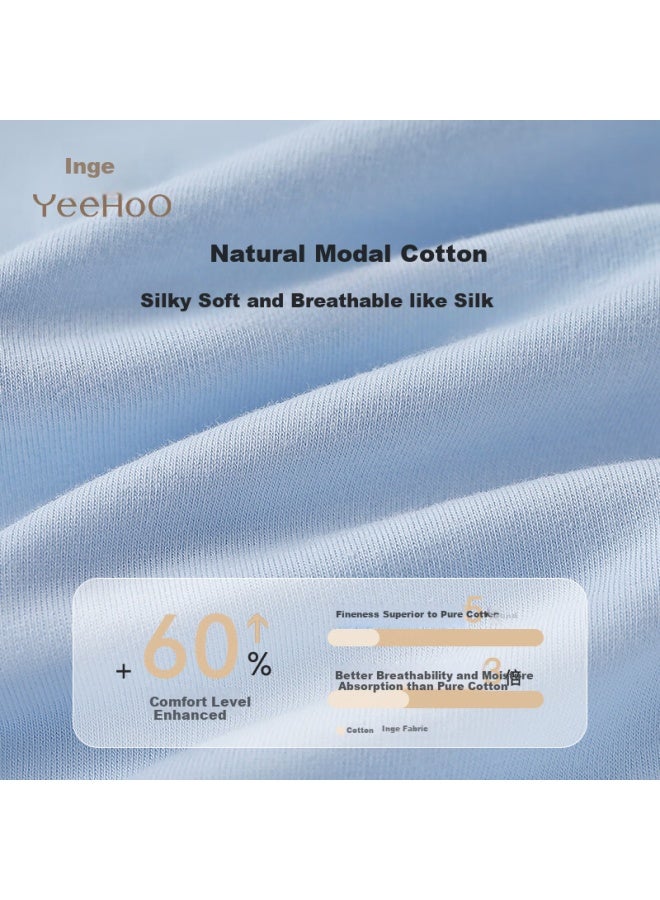 Yeehoo Kids Modal 7a Antibacterial Ai Grass Bottom Middle School Students Big Kids Triangle Underwear
