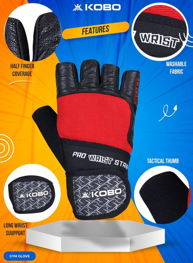 Kobo WTG-56 Gym Gloves with Wrist Support - Image 4