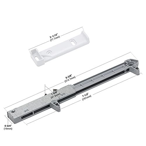 ROK 2-Pack Rok Hardware Soft Close for Wood Drawers/Soft Close Drawer Adapter/Add-On/Retrofit (White), SCD104W - Image 2