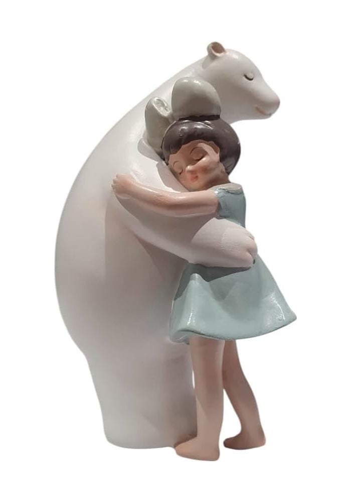 B&D Decorative Ceramic Polar Bear Hug Figurine - Image 4