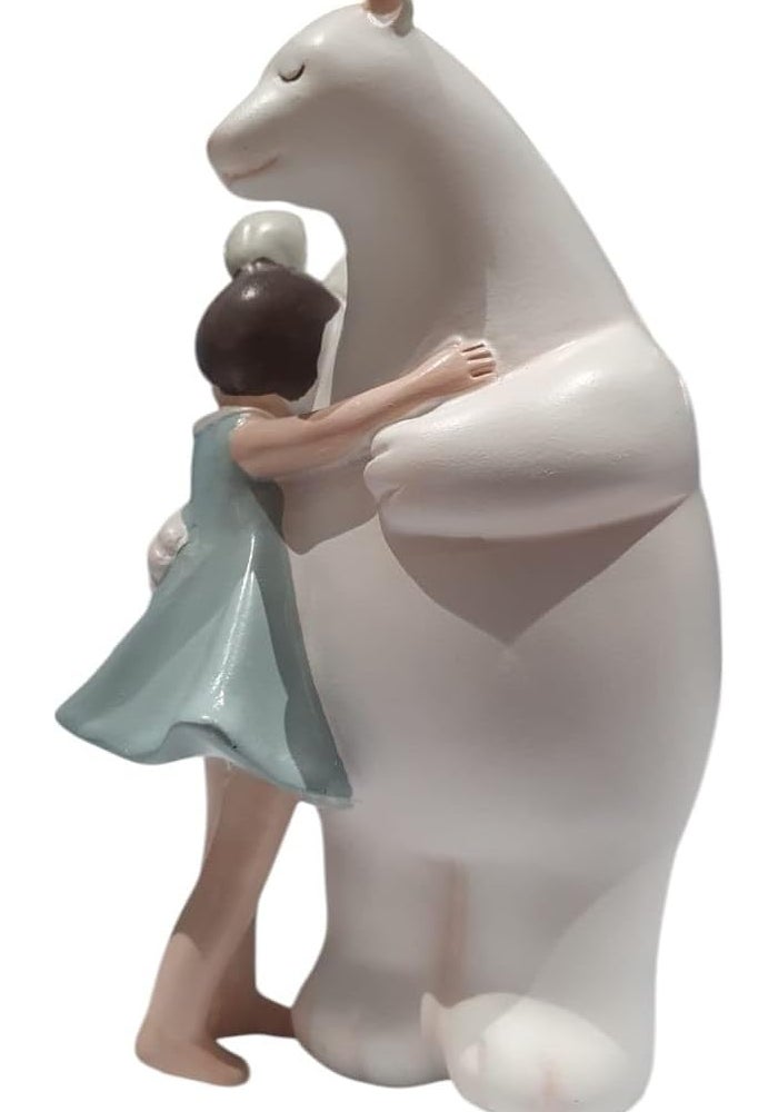 B&D Decorative Ceramic Polar Bear Hug Figurine - Image 5