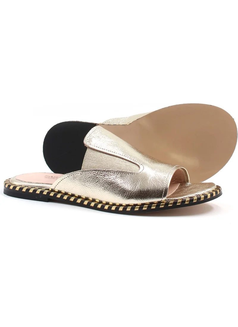 Fast Step Leather Women's Flat Slippers 888ZA246