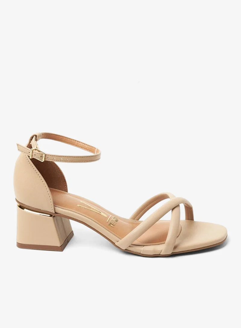 VIZZANO Kyra Ankle Strap Mid Heel Sandals