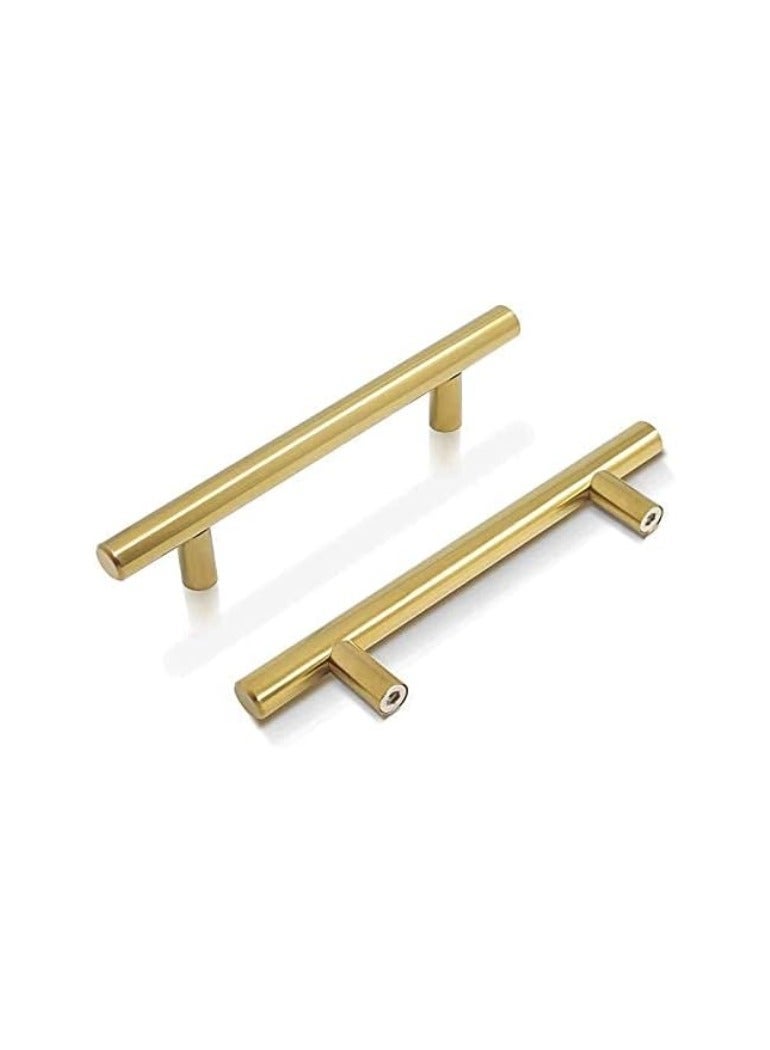 KNP KNP Villa Gold T-Handle Cabinet Pulls 10pcs set Perfect for modern and luxurious home décor  - Image 1