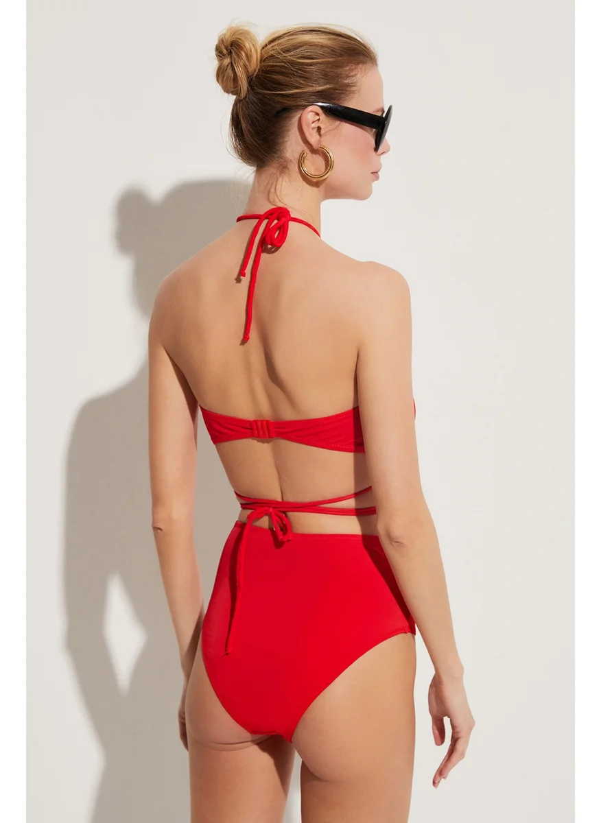جون High Waist Bikini Bottoms