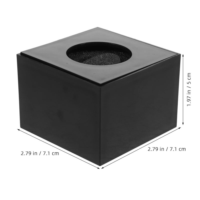 Black Desktop Microphone Stand Holder 7 1 X 5 Inch Plastic Mic Bracket Base - Image 3