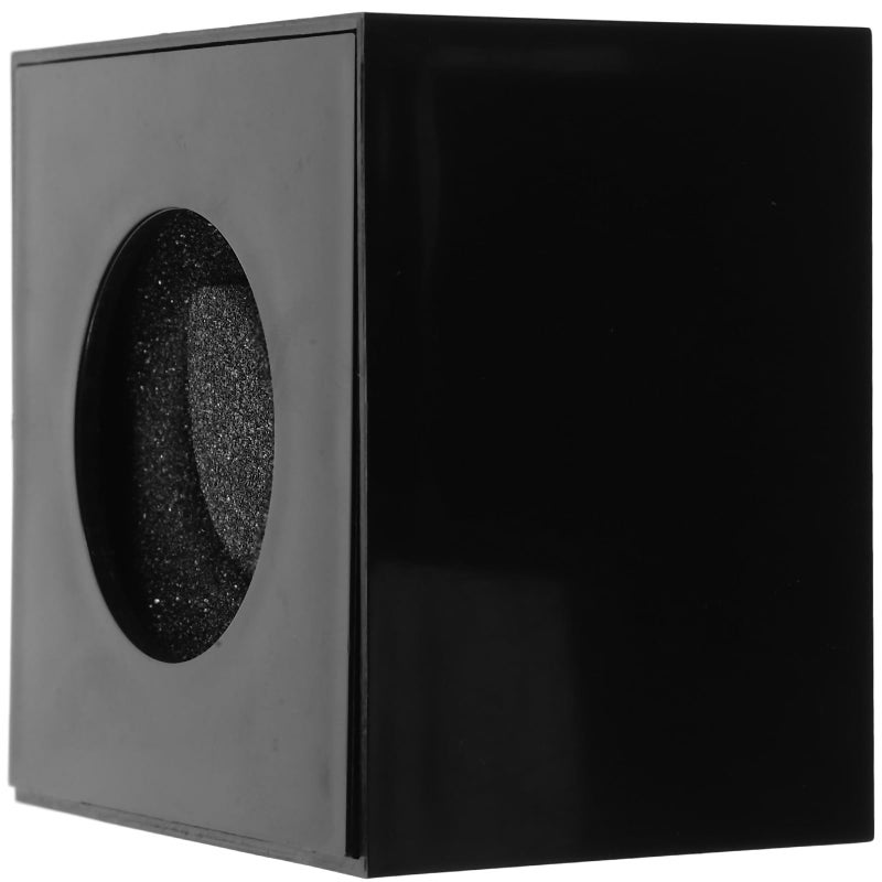 Black Desktop Microphone Stand Holder 7 1 X 5 Inch Plastic Mic Bracket Base - Image 2