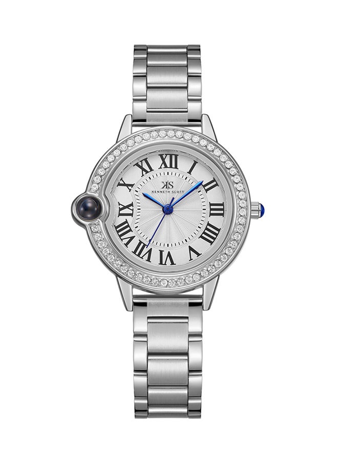 KENNETH SCOTT Women's Stainless Steel Analog Watch K22530-SBSW - 34 mm  - Image 1