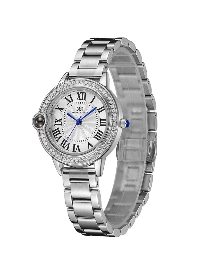 KENNETH SCOTT Women's Stainless Steel Analog Watch K22530-SBSW - 34 mm  - Image 2