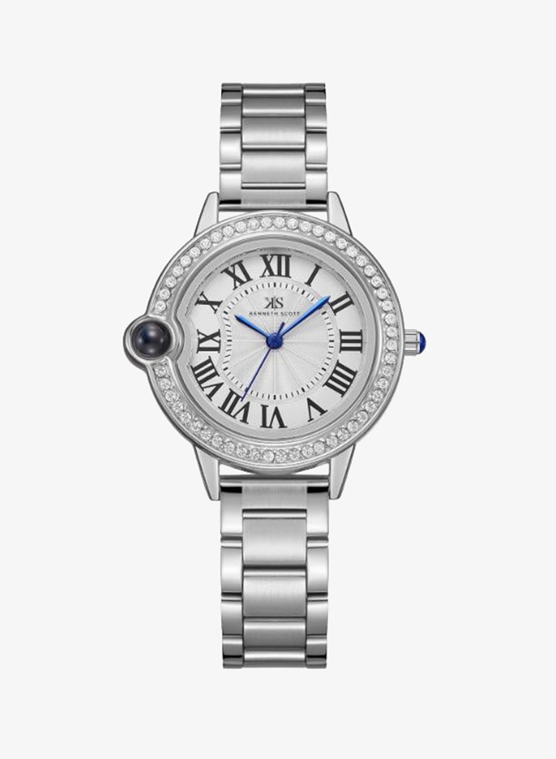KENNETH SCOTT Women's Stainless Steel Analog Watch K22530-SBSW - 34 mm - Image 1