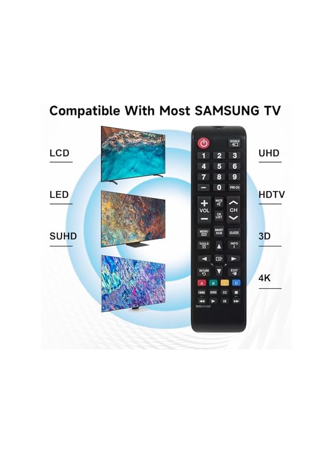 The Bros Universal for Samsung TV Remote Control, Remote Replacement for All Samsung Smart LCD LED SUHD UHD HDTV 3D TVs Compatible All Smart Samsung TVs Remote(Batteries not included) - Image 3