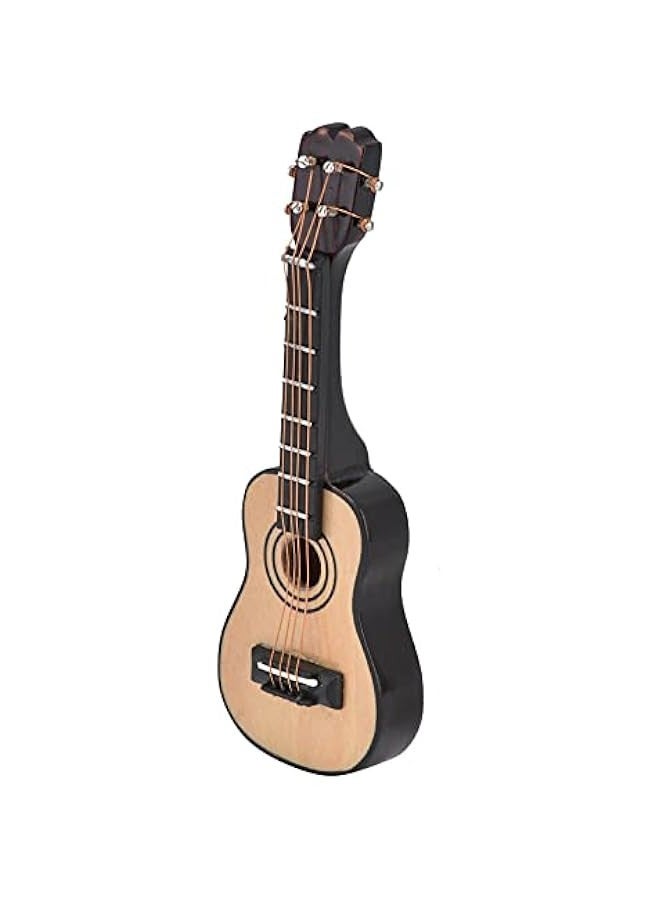 1/12 Scale Dollhouse Miniature Guitar Mini Musical Instrument Wooden Model Replica Festival Decoration Dollhouse Accessories(Classical Guitar) - Image 2