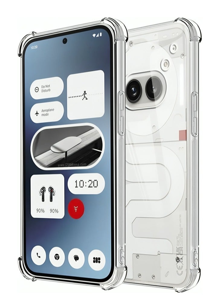 BORTONY Nothing Phone 2a Clear Case Cover with Reinforced Corner Bumper Slim Fit Shockproof Flexible TPU Case for Nothing Phone 2a 5G 6.7-inch - Image 1