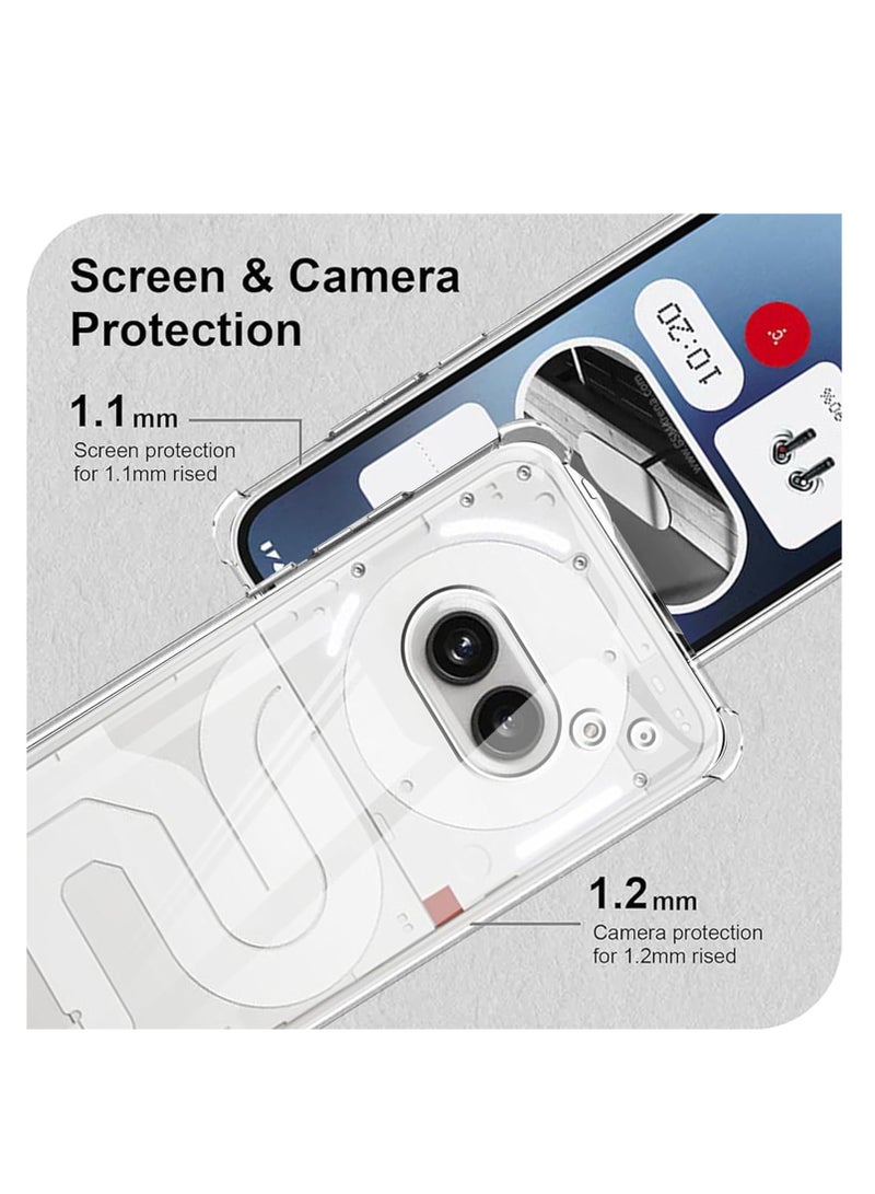 BORTONY Nothing Phone 2a Clear Case Cover with Reinforced Corner Bumper Slim Fit Shockproof Flexible TPU Case for Nothing Phone 2a 5G 6.7-inch - Image 5
