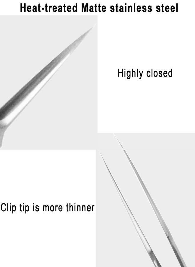 MUZE Professional Facial Milia Removal and Whitehead Pointed Tweezers - Precision Sharp Needle Nose Tool for Blackhead ,Pimple Popper & Fat Particles Remover - Zit and Pimple Acne Removal - Image 4