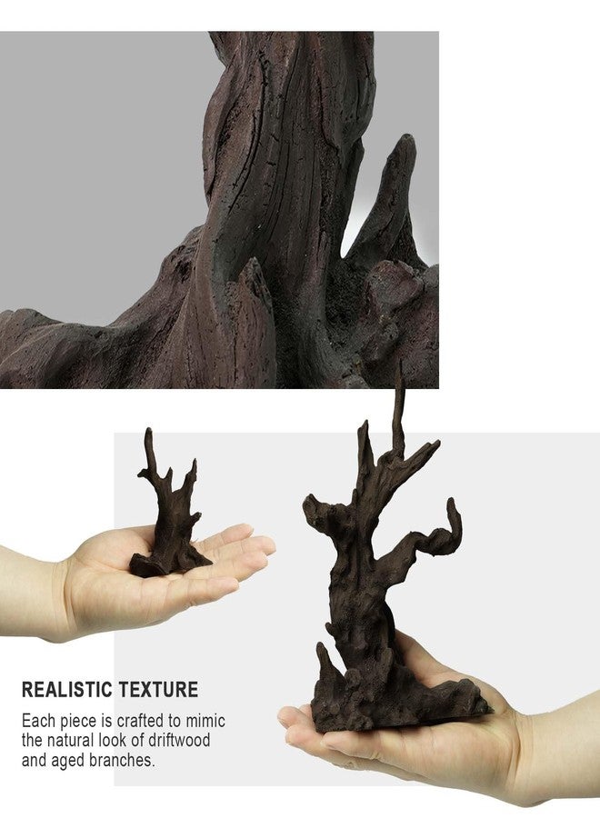 FZONE Resin Aquarium Driftwood, Aquarium Tree Decoration for Nano Aquascaping and Hardscape - Image 3