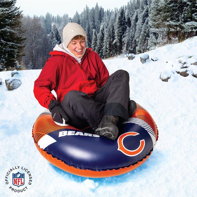 بيج ماوث ألعاب BigMouth Chicago Bears NFL Fan Gear الخارجية مرخصة رسميًا - أنبوب ثلج قابل للنفخ بمقابض - Image 2