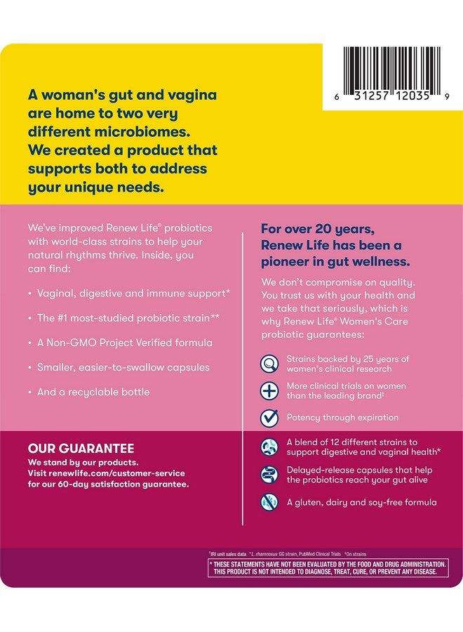 Renew Life رينيوا لايف أولتيميت فلورا رعاية النساء بروبيوتيك، 25 مليار وحدة تشكيل مستعمرة، 90 كبسولة (قد يختلف التعبئة) - Image 5
