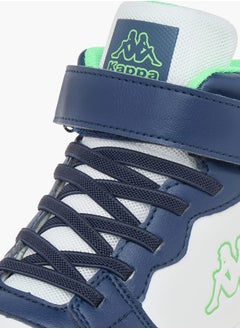 Kappa Boys' Logo Detail Sports Shoes with Hook and loop Closure  - Image 4