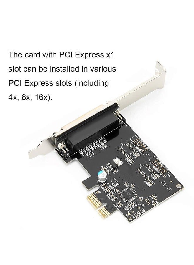 fosa Print Port LPT Card for DOS Windows MAC Linux, PCIE to Parallel Port Card PCI-E LPT Printer Card 9805 Chip, Support SPP PS2 EPP & ECP Mode - Image 4