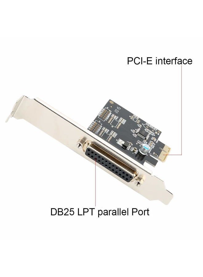 fosa Print Port LPT Card for DOS Windows MAC Linux, PCIE to Parallel Port Card PCI-E LPT Printer Card 9805 Chip, Support SPP PS2 EPP & ECP Mode - Image 3
