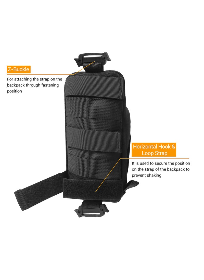 Excefore - Backpack Shoulder Strap Accessory Pouch, Tactical Accessories Bag Multifunctional EDC Tool Pockets for Belt, Compact Phone Pouchs for Outdoor Sport - Image 1