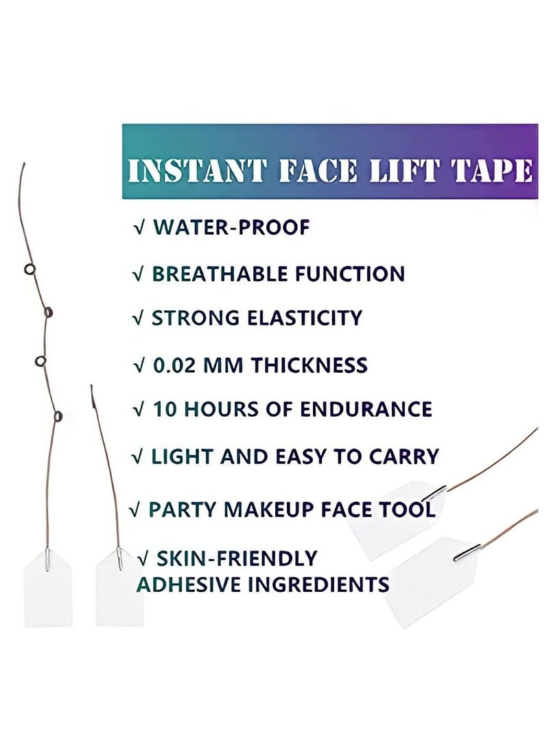 Face Lift Tapes, Lifting Patch Invisible V-line Face lift ,Double Chin Lift，Lifting Ropes for Women Girls。 - Image 3
