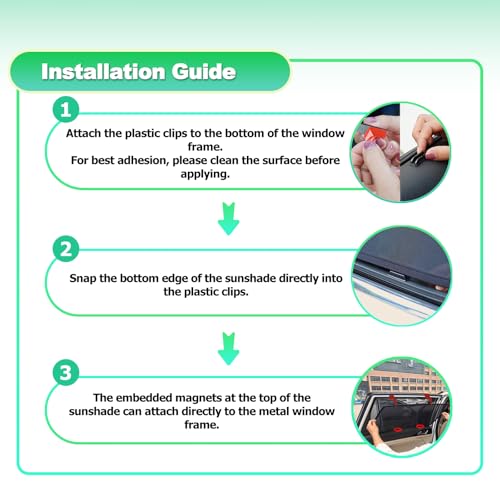 KOCZIL Car Window Shades for 2019-2024 RAV4 Accessories - Rear Side Window Shade for Baby, Breathable Mesh Car Privacy Window Covers, UV Protection and Heat Insulation for Road Trips, Napping, Camping - Image 5