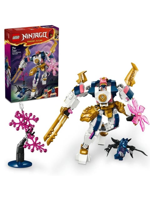 Lego Ninjago Soras Elemental Tech Mech  71807 Building Blocks Toy Set; (209 Pieces)