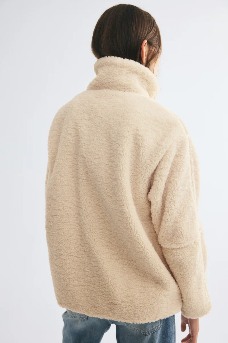 H&M  Oversized teddy jacket for Women | Best Price UAE